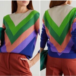 Clemente Ribeiro Colorful Chevron Women's Sweater